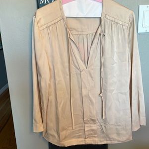 Classic DVF Blouse with neck tie detail.